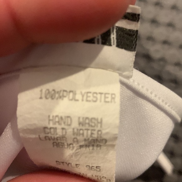 Minerva White tie strap mini dress with gray butterfly Print Medium - Picture 7 of 7